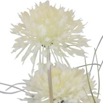 položky Umělé květiny koule květina allium okrasná cibule umělá bílá 90cm