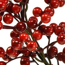 Berry věnec Červené umělé rostliny Červené Vánoce Ø20cm