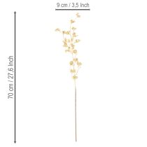 položky Umělá dekorace z bobulových větviček, zlatá, 70 cm, 3 kusy
