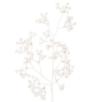 položky Umělá větvička z bílých bobulí, dekorační/řemeslné potřeby, 52 cm