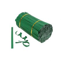 položky Vázací pásky mini zelené 2-drátové 15cm 1000p