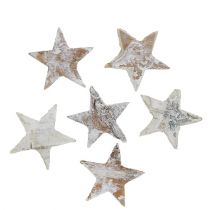 Březové hvězdičky mini 2cm - 2,5cm bílé vyprané 150 ks