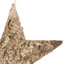 položky Březové hvězdičky na závěsnou dekoraci hvězdičky březová kůra 20cm 4 kusy