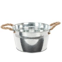 položky Lesklá kovová miska s lanovými úchyty, Ø22cm