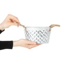 položky Plechová miska s lanovými úchyty Ø18cm V10cm
