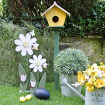 Květinová dekorace s včelkou, dřevěná dekorace na jaro V56cm