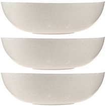 položky Miska na květiny plastová miska v béžové melírované Ø30cm 3ks