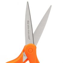 položky Nůžky na květiny se zuby z nerezové oceli v oranžové barvě 20cm