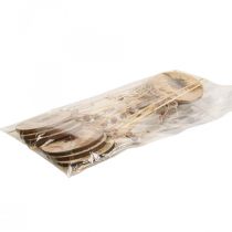 položky Květinová zátka dřevěná včelí ozdobná zátka s nápisem 7x27,5cm 12 kusů