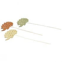 položky Květinové špunty dřevěné dekorační špunty dekorace ježek barevná 10x7cm 18 kusů