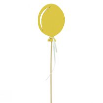 Květinová zátka kytice dekorace dortový toner balónek žlutý 28cm 8ks