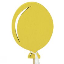 položky Květinová zátka kytice dekorace dortový toner balónek žlutý 28cm 8ks