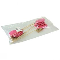 položky Květinová zátka kytice dekorace dort topper balón růžový 28cm 8 ks