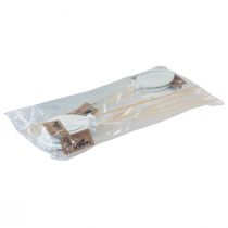 položky Květinová zátka kytice dekorace dort toner balónek bílý 28cm 8 ks