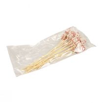 položky Květinová zátka Vánoční dárkové balení dekorace 2,5cm 15 ks