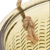 položky Skleněný květináč/závěsná lucerna, fialová/zelená, 14 cm, 2 kusy