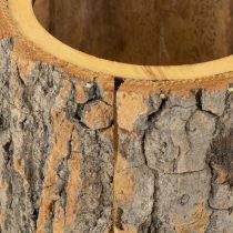 položky Květináč dřevěný kůrový trpaslík z rezavé kůže, výška 24 cm