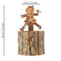 položky Dřevěný květináč Scarecrow Rez V24,5 cm