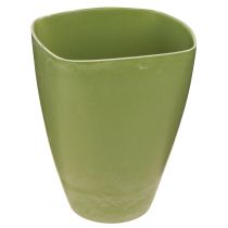 položky Květináč na orchidej květináč plastová váza zelená H16,5cm 4ks