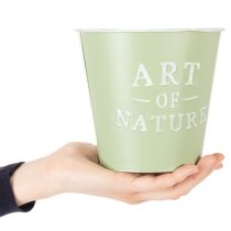 položky Zinkový květináč Art of Nature mátově zelený Ø17,5 cm V15 cm
