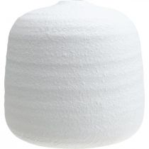 položky Váza na květiny, keramická váza, dekorativní váza bílá Ø19cm H18cm