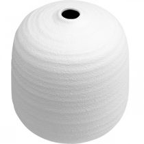položky Váza na květiny, keramická váza, dekorativní váza bílá Ø22cm V22,5cm