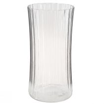 položky Vázy na květiny ze skla váza retro čirá Ø12cm V24cm 2ks