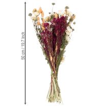 položky Kytice sušených květin ideální pro elegantní stolní dekoraci ve venkovském stylu, 50 cm