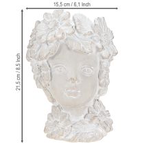 položky Busta z litého kamene socha žena květináč starožitný V21,5cm