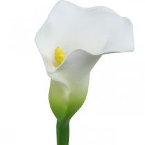 Umělý svatební dekor Calla White Hedvábný květ Pamětní dny L72cm