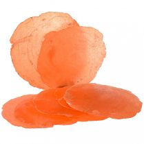 položky Capiz skořápky Capiz plátky perleťové plátky pomeranč 7,5–9,5 cm 300g