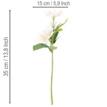 položky Umělá vánoční růžová kytice, vánoční kytice, 35 cm, 6 kusů