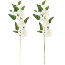 položky Umělá větvička plaménku s květy pro elegantní a nenáročnou dekoraci, 81 cm, 2 kusy