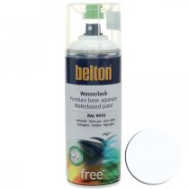 Belton bezbarvá barva na vodní bázi bílá vysoký lesk ve spreji čistě bílá 400ml