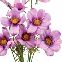 Kosmea košík na šperky fialové umělé květiny letní 51cm 3ks