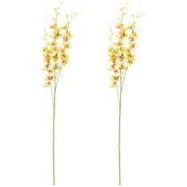 položky Umělá orchidej Cymbidium jako květinový stonek pro elegantní dekoraci, 95 cm, 2 kusy