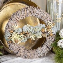 DIY krabicový věnec na dveře Adventní dekorační věnec Vánoční věnec Ø38cm