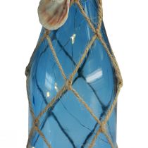 položky Skleněná láhev námořní modré láhve s LED V28cm 2ks