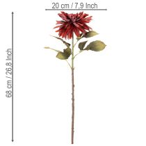 položky Umělý květ jiřiny s dlouhým stonkem, 68 cm