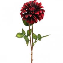 položky Umělá květina jiřina červená hedvábná květina podzimní 78cm Ø3 / 15cm