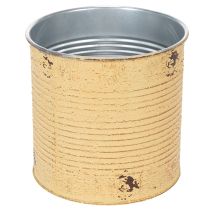 položky Dekorativní plech, meruňkový, kovový květináč, letní dekorace, Ø15,5 cm V15 cm