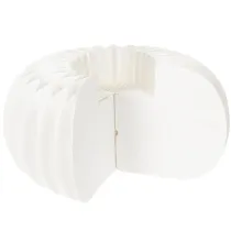 položky Papírový kroužek s voštinovou dýní, kulatý, velký, na sušené květiny a podzimní dekoraci 24cm, 4 ks