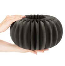 položky Papírová dekorace na stůl s dýňovou plástvem, skládací, kulatá, 34 cm, 2 kusy