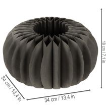 položky Papírová dekorace na stůl s dýňovou plástvem, skládací, kulatá, 34 cm, 2 kusy
