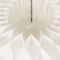 položky Papírová dekorační koule, moderní dýňová dekorace, papírová voština, 34 cm, 2 kusy