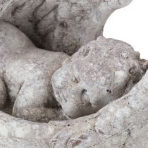 položky Dekorativní spící anděl s křídly, figurka anděla, hrobka 22,5 cm
