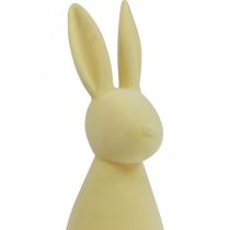 položky Dekorativní velikonoční zajíček – 2. volba – vločkovaný žlutý V47cm