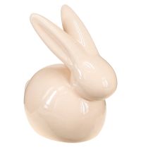 položky Dekorativní králík, žlutý, zelený, hnědý, moderní keramická figurka na Velikonoce, 8,5 cm, 3 kusy