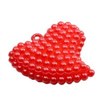 položky Dekorativní srdce červená 3,5cm 16 ks