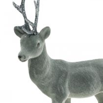 položky Dekorativní figurka jelena, dekorativní sob, antracit, V28cm